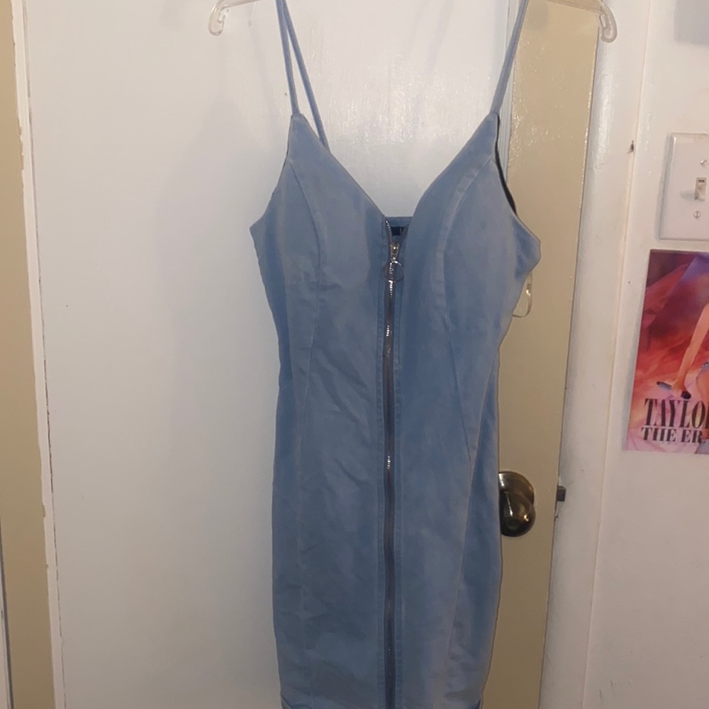Light blue Jean mini dress